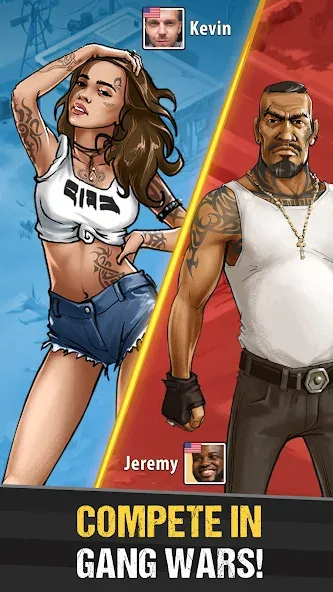 The Gang: Street Mafia Wars MOD APK — Много денег и бесплатные покупки — скриншот 1