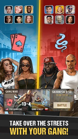 The Gang: Street Mafia Wars MOD APK — Много денег и бесплатные покупки — скриншот 3