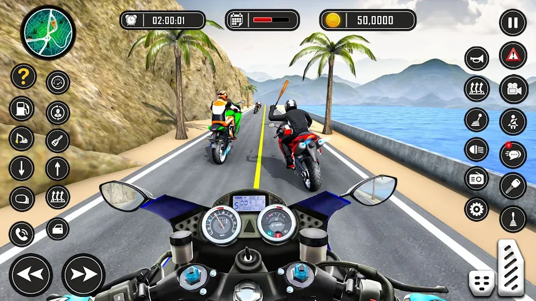 Bike Racing Games - Bike Game MOD — Много денег на Андроид — скриншот 1