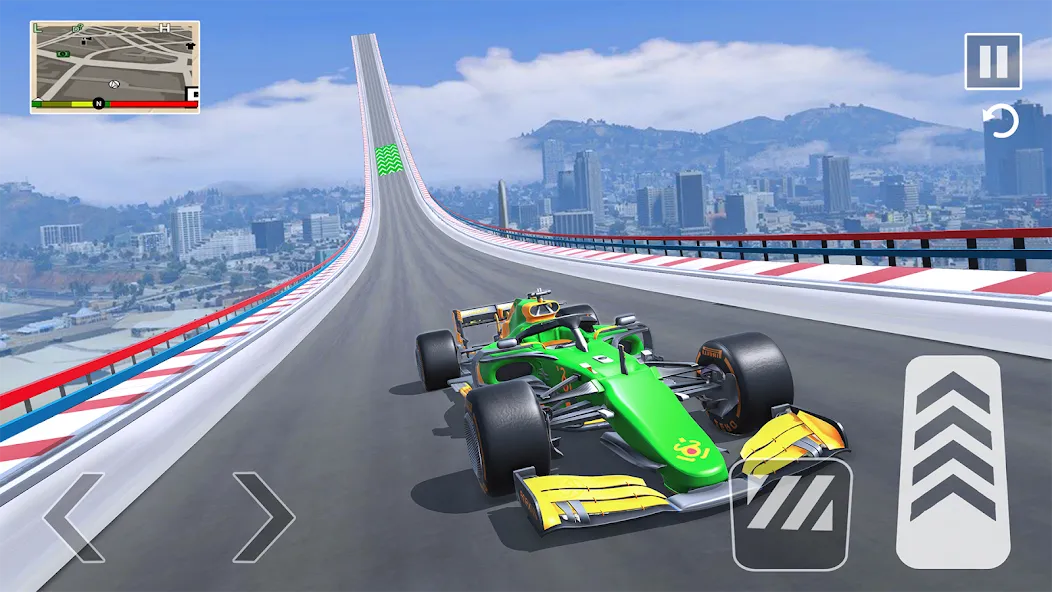 Скачать взломанную Formula Car Stunt - Car Games — Много денег и разблокированные машины — скриншот 4