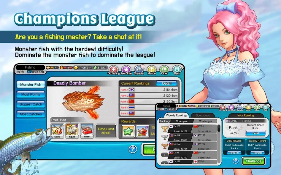 Скачать Fishing Superstars на Android — Много денег и бесконечная энергия — скриншот 4 Скачать Fishing Superstars на Android — Много денег и бесконечная энергия — скриншот 4