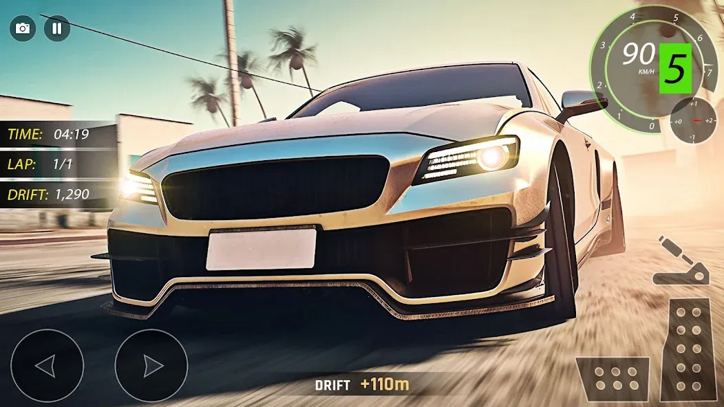 Скачать взлом Highway Drifting Racing Games на Андроид — Много денег — скриншот 2