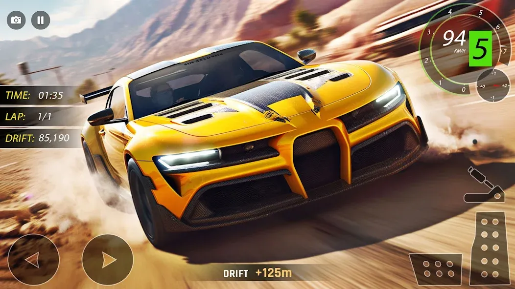 Скачать взлом Highway Drifting Racing Games на Андроид — Много денег — скриншот 3