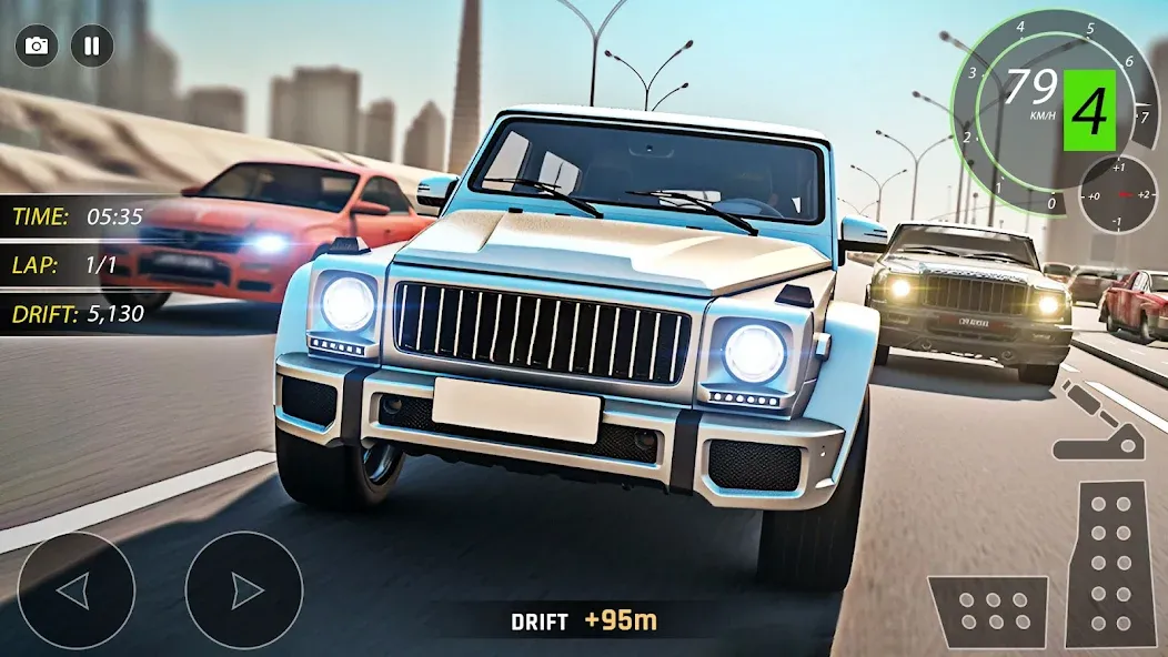 Скачать взлом Highway Drifting Racing Games на Андроид — Много денег — скриншот 4