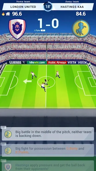 Idle Eleven - Soccer tycoon — Взломанная версия (Много денег) — скриншот 2 Idle Eleven - Soccer tycoon — Взломанная версия (Много денег) — скриншот 2