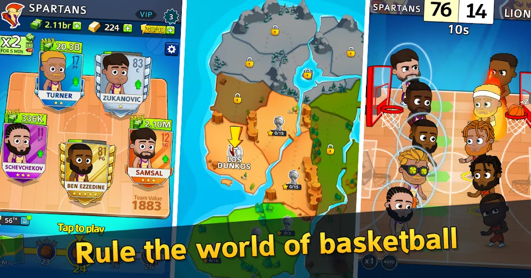 Взлом Idle Five Basketball tycoon — Много денег — скриншот 1 Взлом Idle Five Basketball tycoon — Много денег — скриншот 1