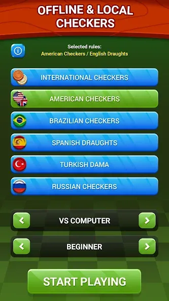 Checkers - Online & Offline — Все премиум темы разблокированы — скриншот 4