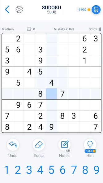 Скачать Sudoku Game - Daily Puzzles (Мод: Все подсказки и премиум разблокированы) на Андроид — скриншот 3