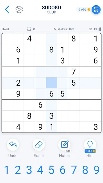Скачать Sudoku Game - Daily Puzzles (Мод: Все подсказки и премиум разблокированы) на Андроид — скриншот 4
