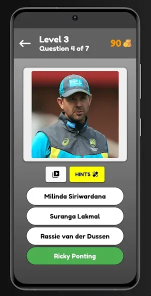 Скачать Cricket Quiz с модом — Все подсказки разблокированы — скриншот 1