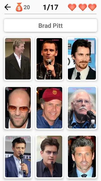 Hollywood Actors - Celebrities MOD APK на Android — Много денег — скриншот 3