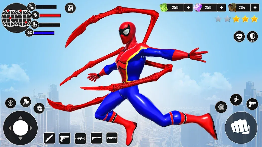 Скачать Miami Superhero: Spider Games с модом — Много денег — скриншот 1