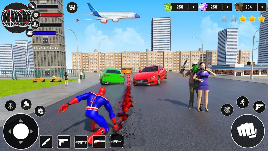 Скачать Miami Superhero: Spider Games с модом — Много денег — скриншот 4