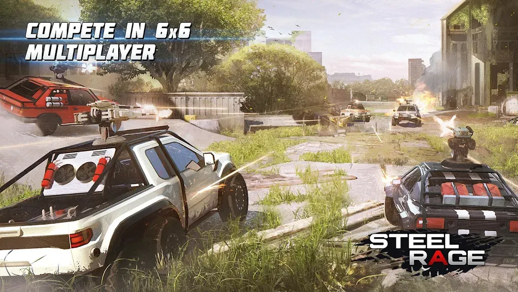 Steel Rage: Mech Cars PvP War Mod APK Много денег — Скачать на Андроид — скриншот 1