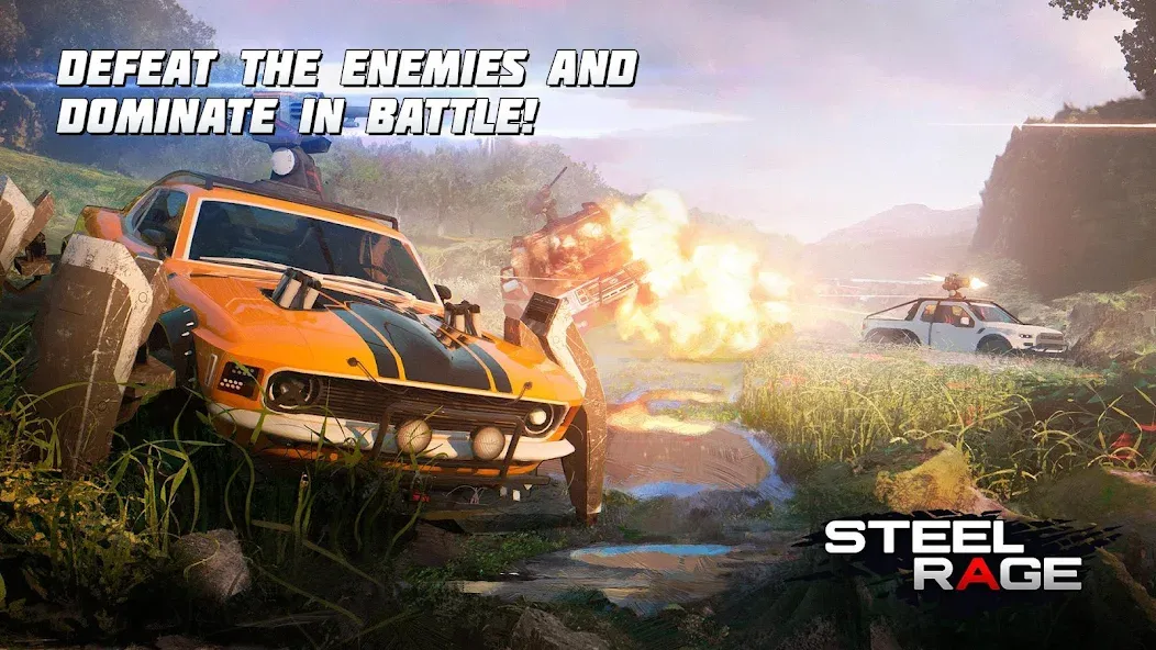 Steel Rage: Mech Cars PvP War Mod APK Много денег — Скачать на Андроид — скриншот 2