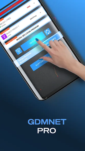 Скачать GDMNET Pro - Client VPN - SSH на Android — Премиум подписка разблокирована — скриншот 1