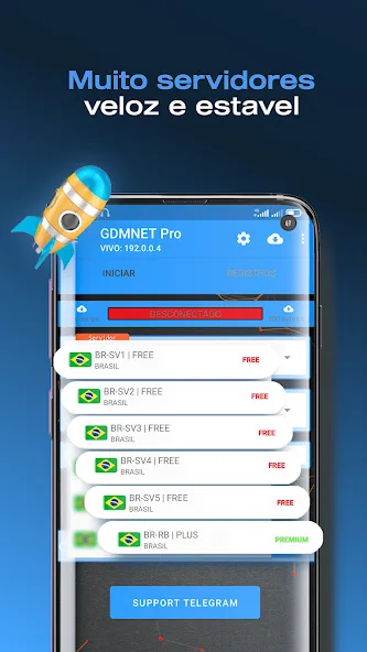 Скачать GDMNET Pro - Client VPN - SSH на Android — Премиум подписка разблокирована — скриншот 2