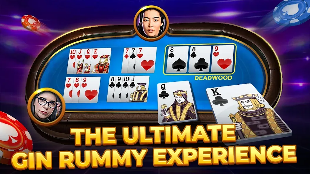 Скачать Gin Rummy - Card Game на Андроид — Без рекламы — скриншот 2