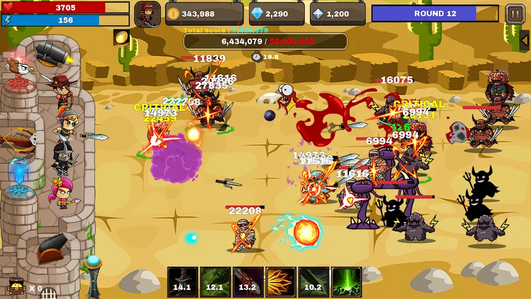 Скачать Final Castle Defence:Idle RPG на телефон — Много денег — скриншот 2