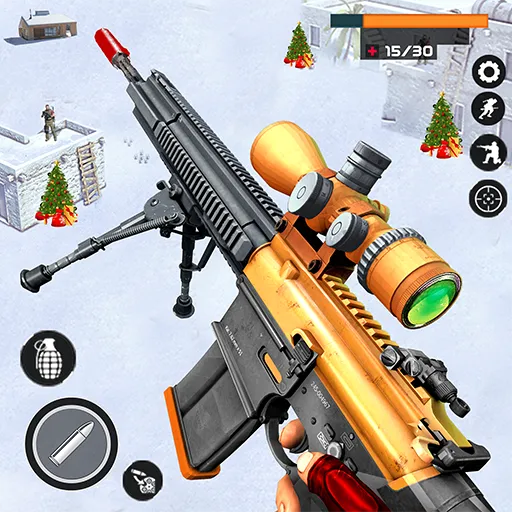 Скачать Banduk Game - Sniper Gun Games — Модификация Много денег — скриншот 1