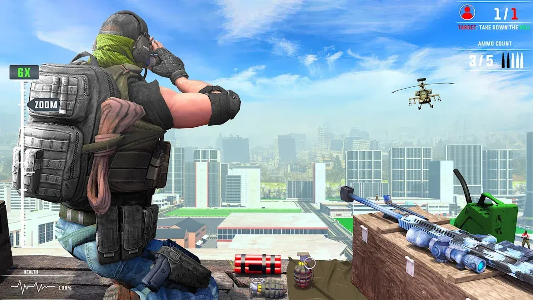 Скачать Banduk Game - Sniper Gun Games — Модификация Много денег — скриншот 4
