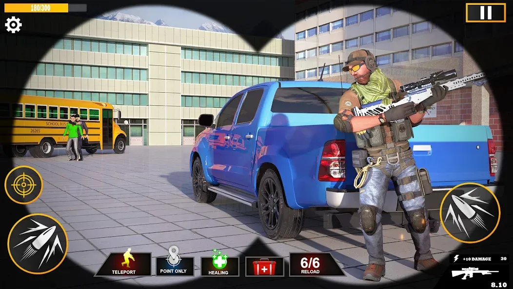 Скачать Banduk Game - Sniper Gun Games — Модификация Много денег — скриншот 5