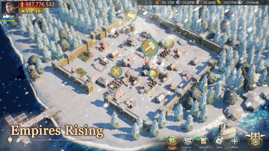 Скачать Game of Kings:The Blood Throne на Андроид — Много денег и золота — скриншот 1
