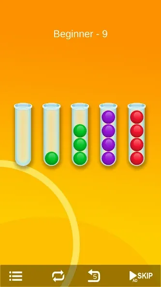 Ball Sort - Bubble Sort Puzzle — Мод: Все уровни разблокированы — скриншот 4 Ball Sort - Bubble Sort Puzzle — Мод: Все уровни разблокированы — скриншот 4