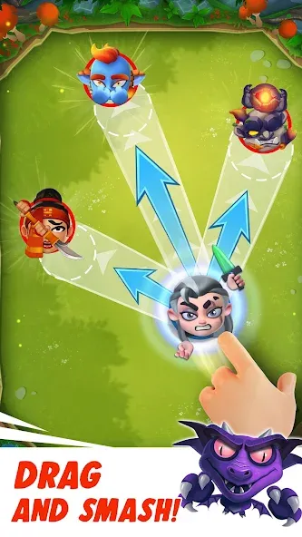 Скачать Smashing Four: PvP Hero bump MOD APK — Много денег и бесконечные кристаллы — скриншот 3