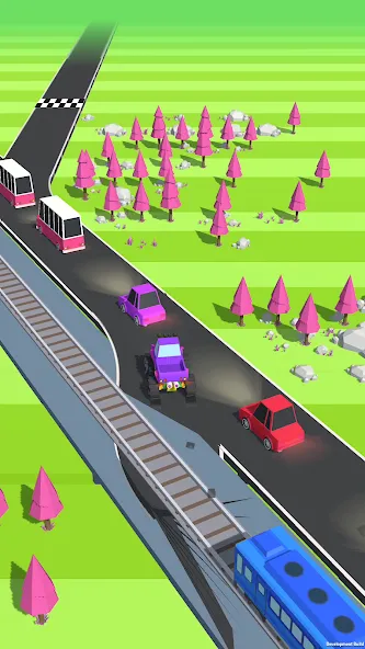 Traffic Run!: Driving Game (Мод Много денег и без рекламы) — скриншот 2
