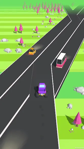 Traffic Run!: Driving Game (Мод Много денег и без рекламы) — скриншот 3