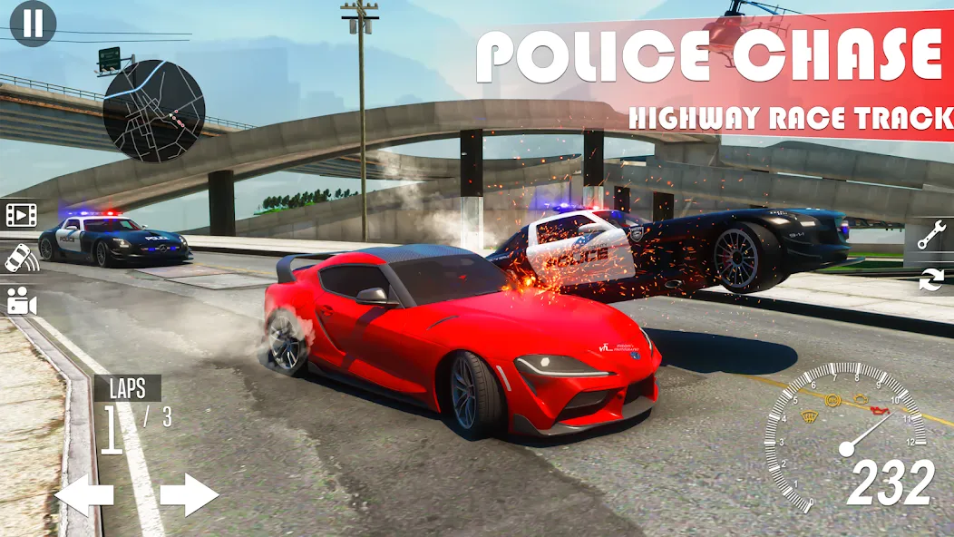 Скачать Extreme Car Driving Games (Мод: Много денег) на Андроид — скриншот 4