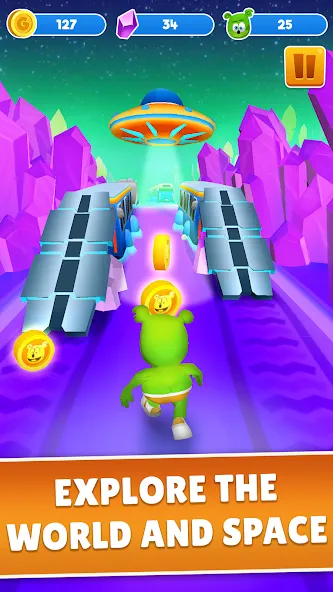 Скачать Gummy Bear Run: Running Games MOD APK — Много денег — скриншот 3 Скачать Gummy Bear Run: Running Games MOD APK — Много денег — скриншот 3