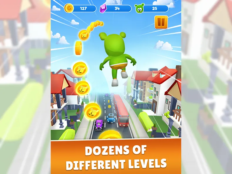 Скачать Gummy Bear Run: Running Games MOD APK — Много денег — скриншот 5