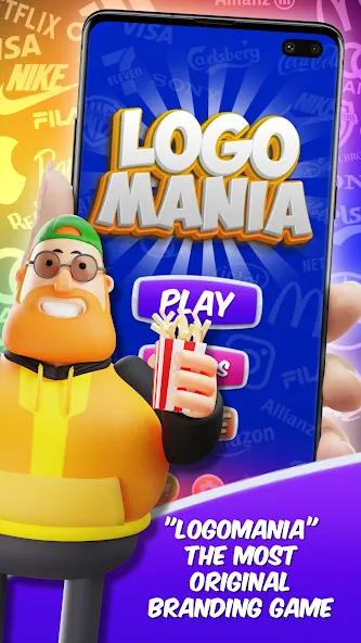 Взлом Logomania - Logo Quiz Original — Все подсказки разблокированы — скриншот 1 Взлом Logomania - Logo Quiz Original — Все подсказки разблокированы — скриншот 1