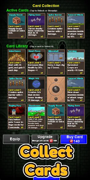 Скачать Lone Tower Roguelike Defense — Много денег и кристаллов — скриншот 3