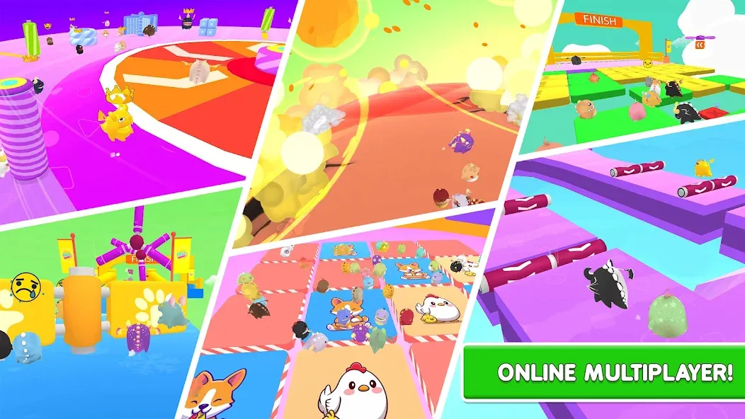 Скачать Fall.io - Race of Dino на Android — Много денег и всё открыто — скриншот 1