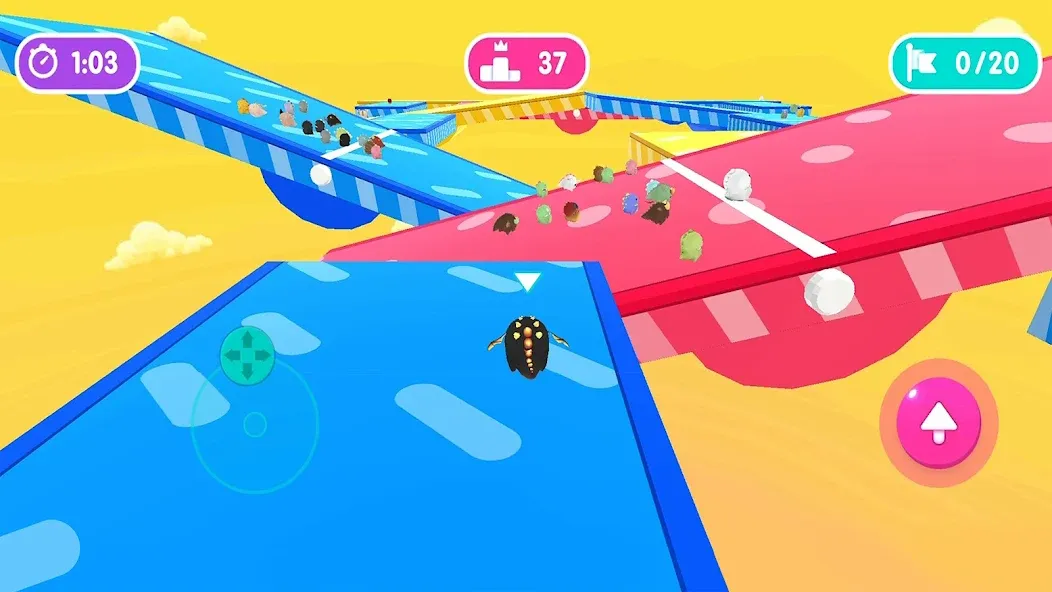 Скачать Fall.io - Race of Dino на Android — Много денег и всё открыто — скриншот 2