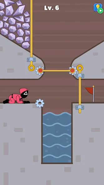 Prison Escape: Pin Puzzle (Мод Много денег) — скриншот 1