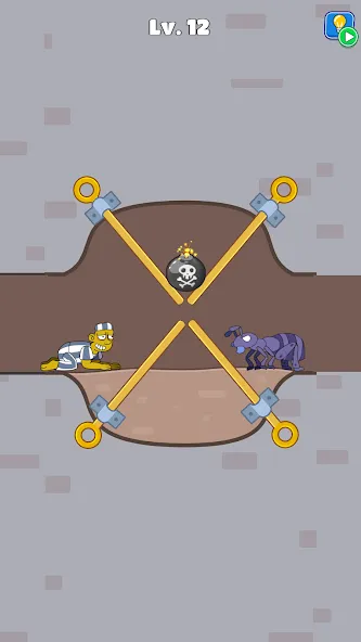 Prison Escape: Pin Puzzle (Мод Много денег) — скриншот 2