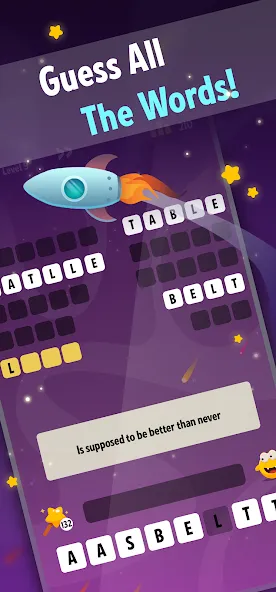 Взломанная Word Riddles: Guess & Learn на Андроид — Много денег и без рекламы — скриншот 1 Взломанная Word Riddles: Guess & Learn на Андроид — Много денег и без рекламы — скриншот 1
