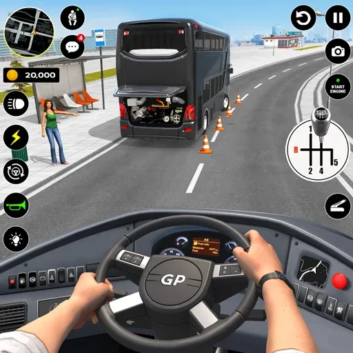 Bus Simulator : 3D Bus Games Mod APK Много денег и всё разблокировано — Скачать на Андроид — скриншот 1