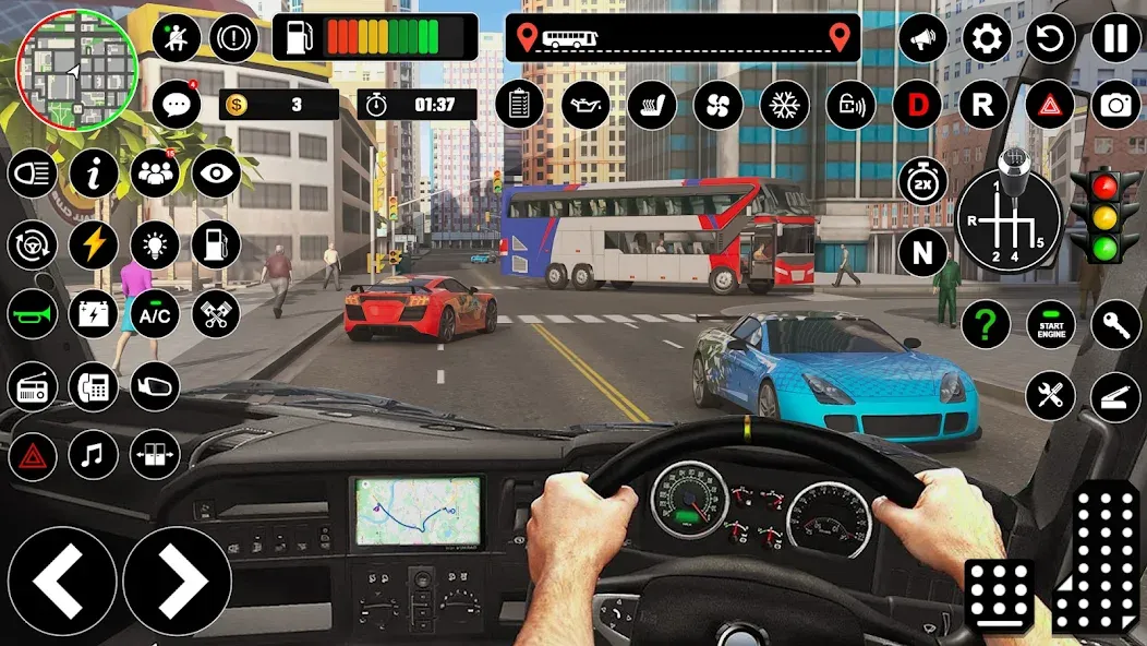 Bus Simulator : 3D Bus Games Mod APK Много денег и всё разблокировано — Скачать на Андроид — скриншот 2