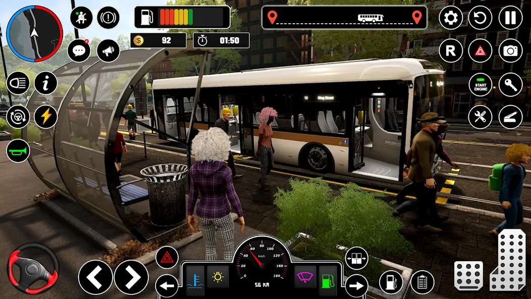 Bus Simulator : 3D Bus Games Mod APK Много денег и всё разблокировано — Скачать на Андроид — скриншот 3