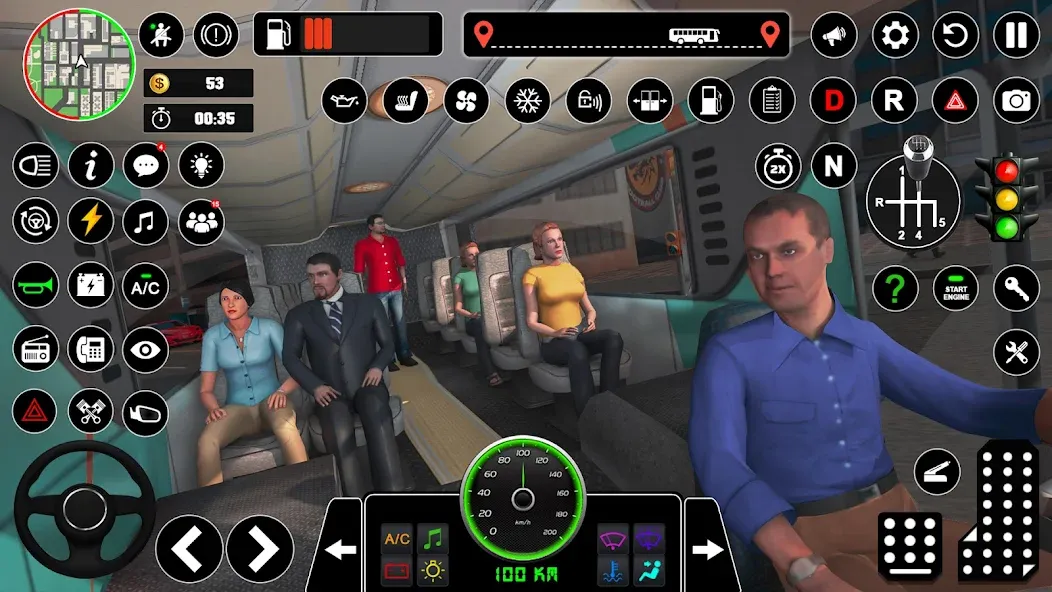 Bus Simulator : 3D Bus Games Mod APK Много денег и всё разблокировано — Скачать на Андроид — скриншот 4