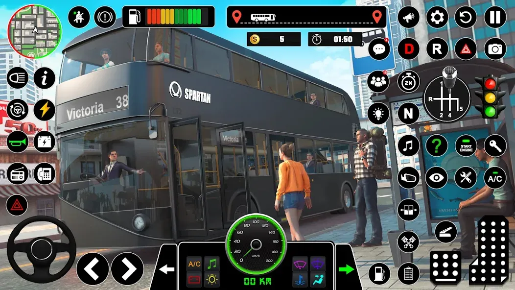 Bus Simulator : 3D Bus Games Mod APK Много денег и всё разблокировано — Скачать на Андроид — скриншот 5