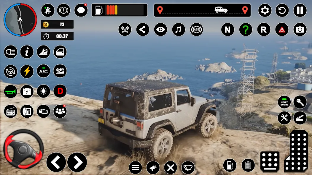 Offroad Jeep Driving & Parking (Мод Много денег) — скриншот 5