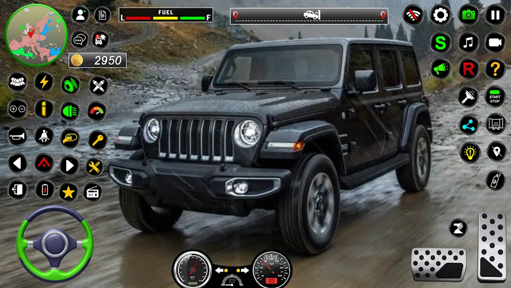 Скачать Jeep Driving Simulator offRoad с модом — Много денег и все машины открыты — скриншот 1