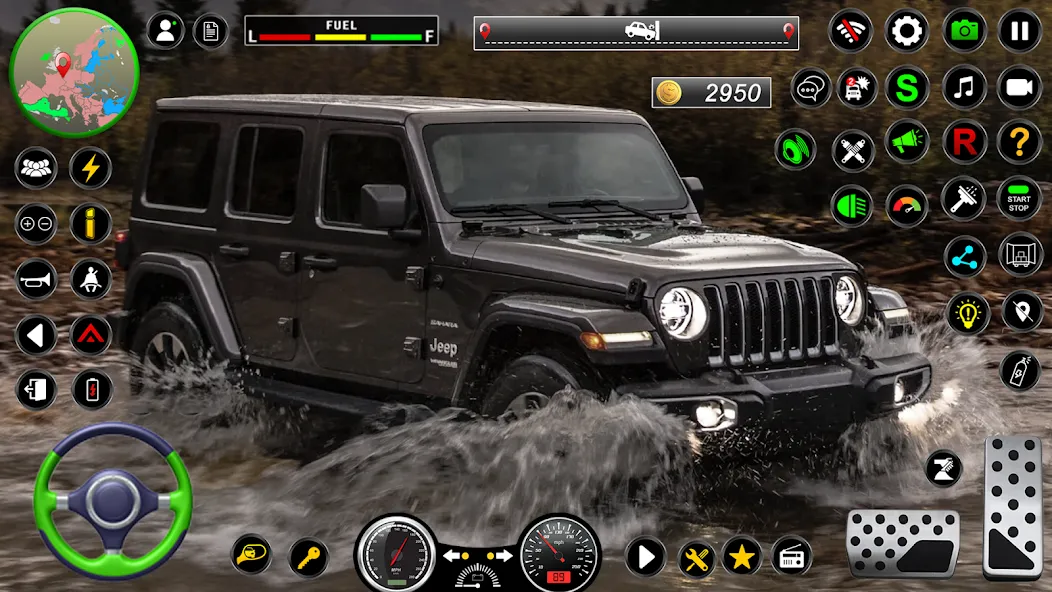 Скачать Jeep Driving Simulator offRoad с модом — Много денег и все машины открыты — скриншот 2