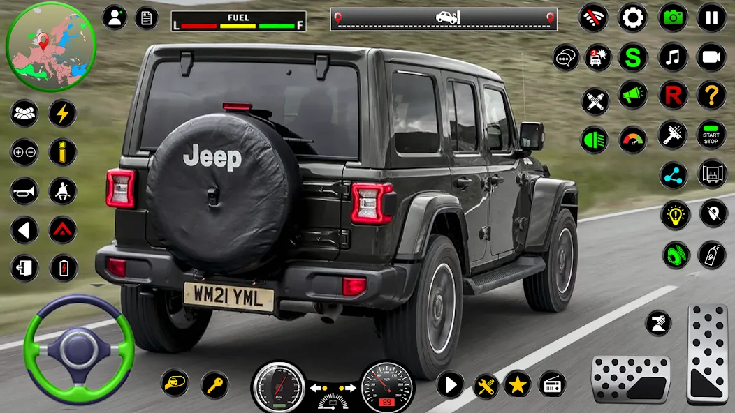Скачать Jeep Driving Simulator offRoad с модом — Много денег и все машины открыты — скриншот 3